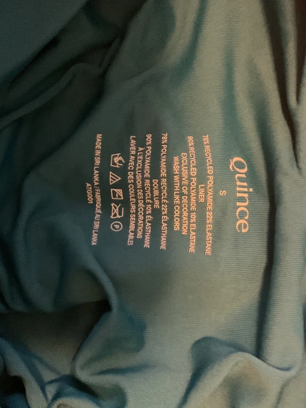 Quince tags teal